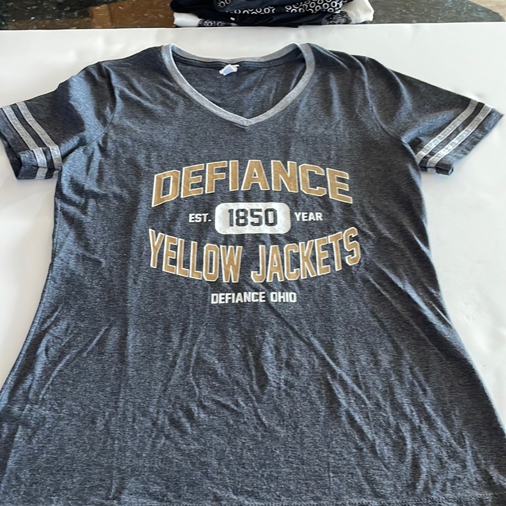 Defiance college shirt.  Literally wore one time.
